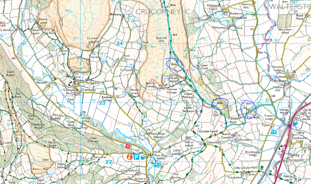 Distance Markers on Map