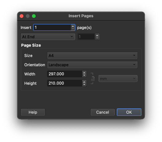 QGIS Insert Pages