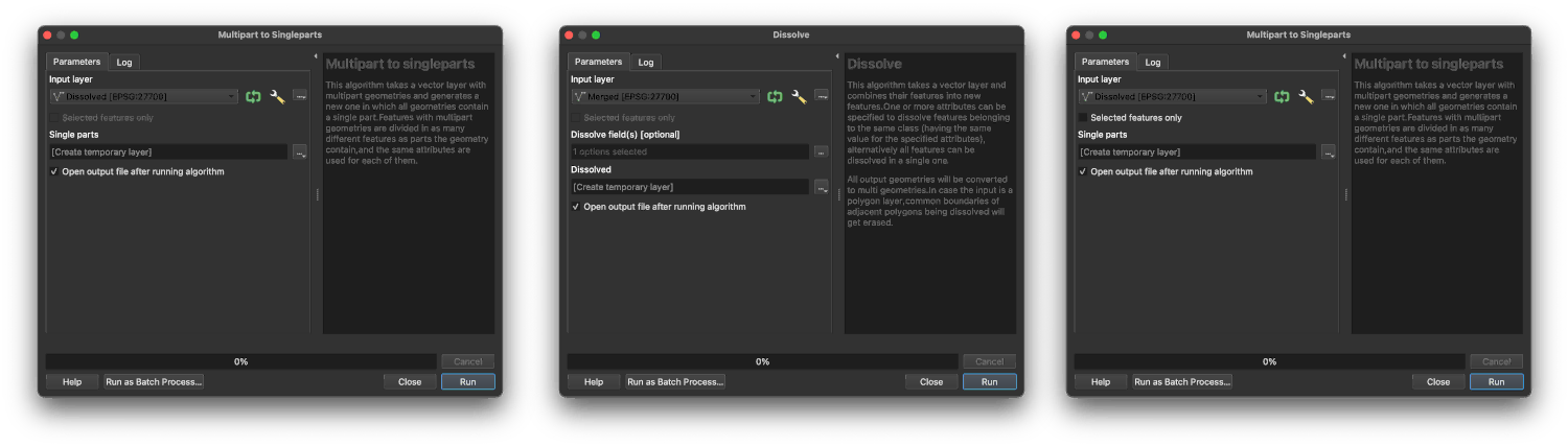 QGIS Dialogs