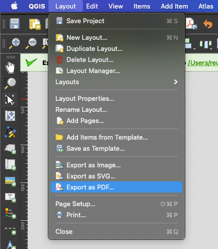 QGIS Export